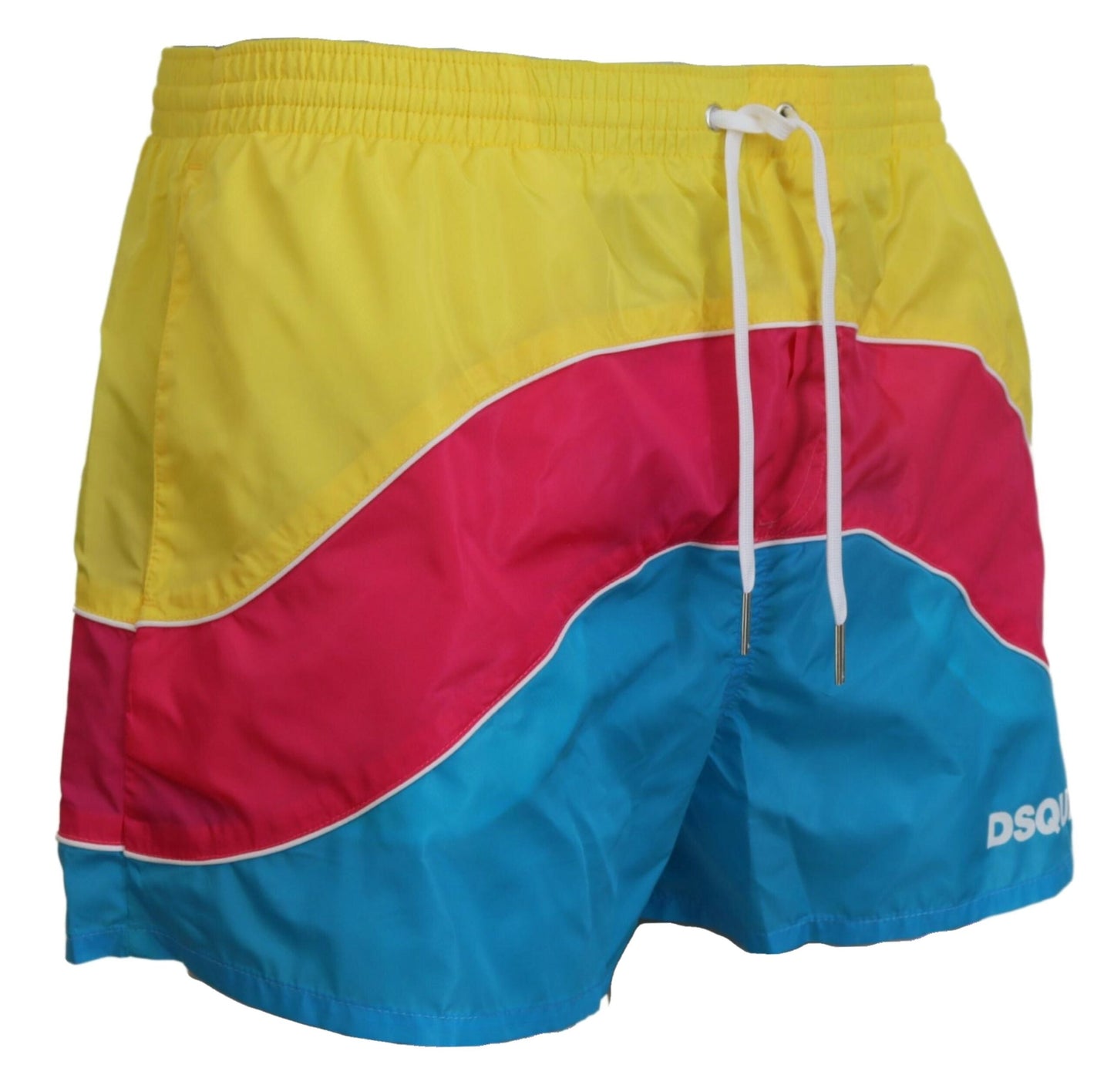 Multicolor Logo Print Herren Strandbekleidung Shorts Bademode