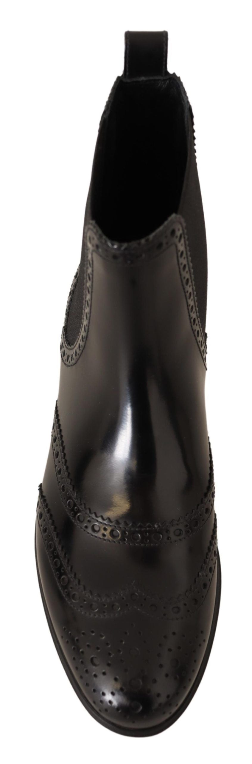 Schwarz Leder Knöchel hohe flache Stiefel Schuhe