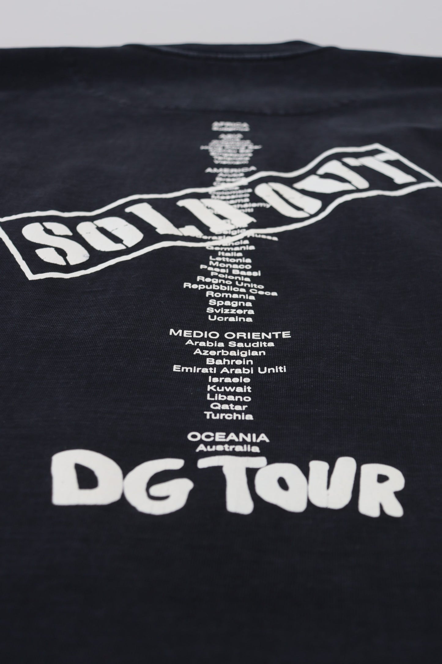 Schwarzes D&G Fashion Baumwoll-T-Shirt mit Rundhalsausschnitt