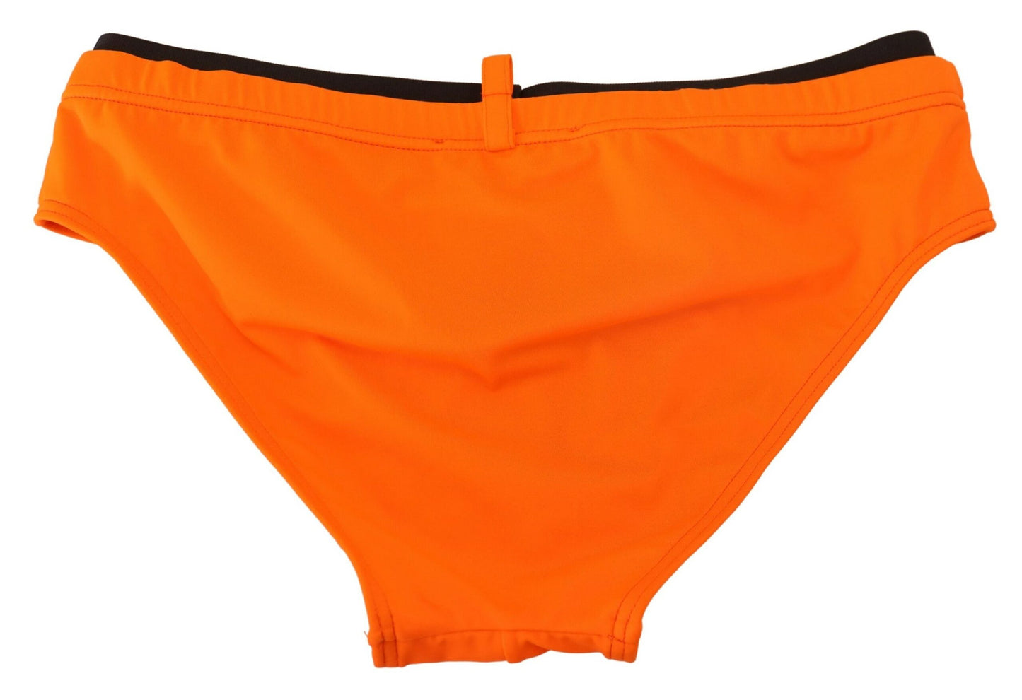 Orange Solid Polyamid Herren Badeslip Badebekleidung