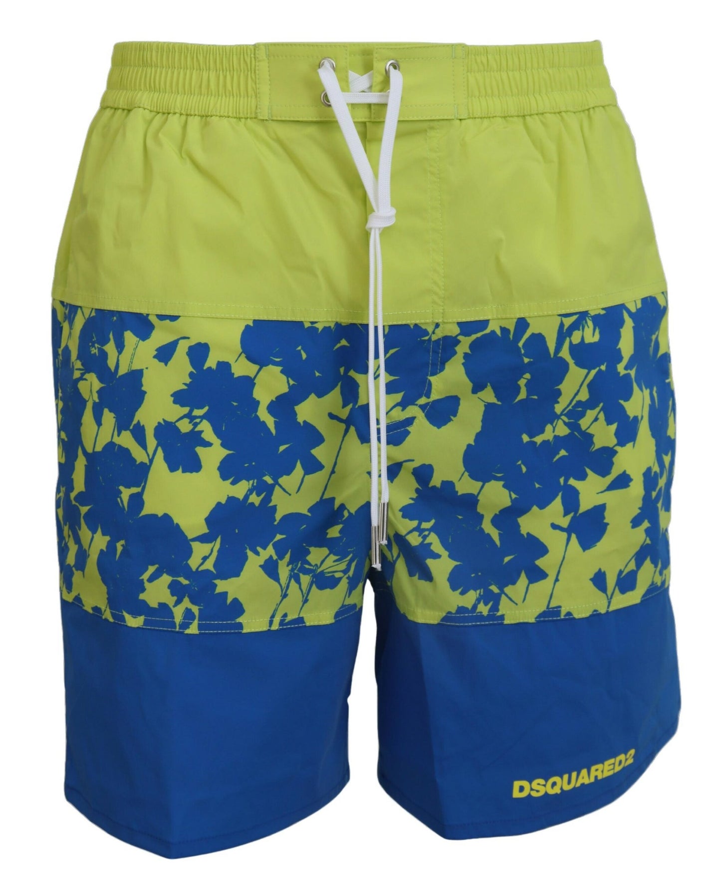 Blau Grün Logo Print Männer Beachwear Shorts Bademode