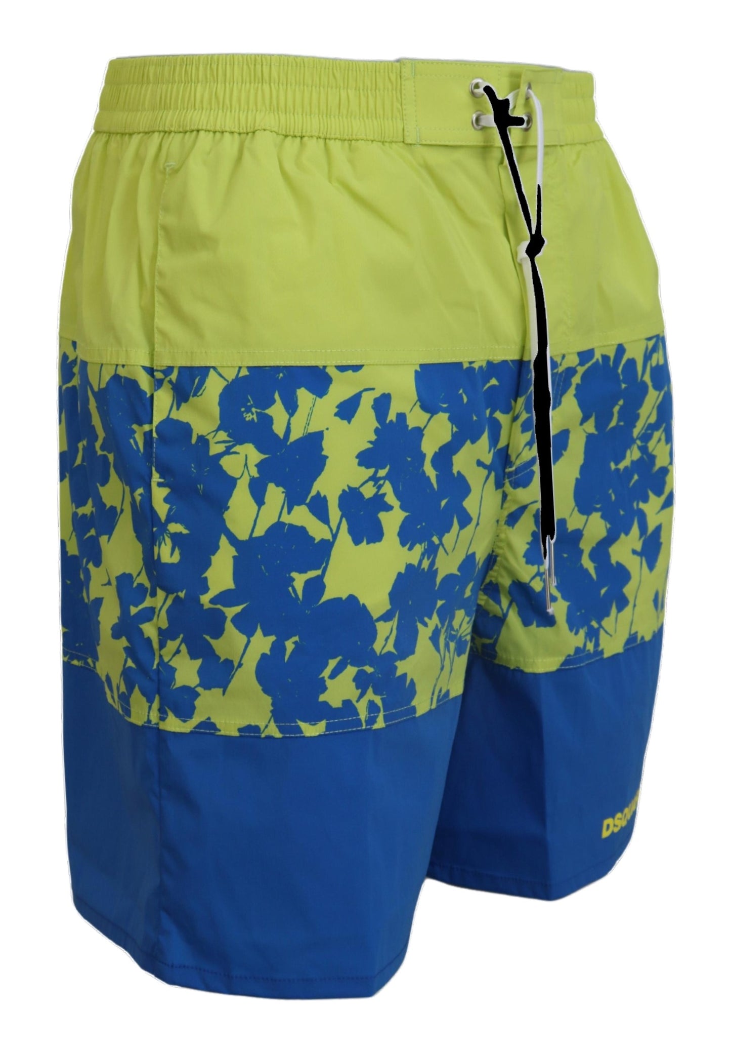 Blau Grün Logo Print Männer Beachwear Shorts Bademode