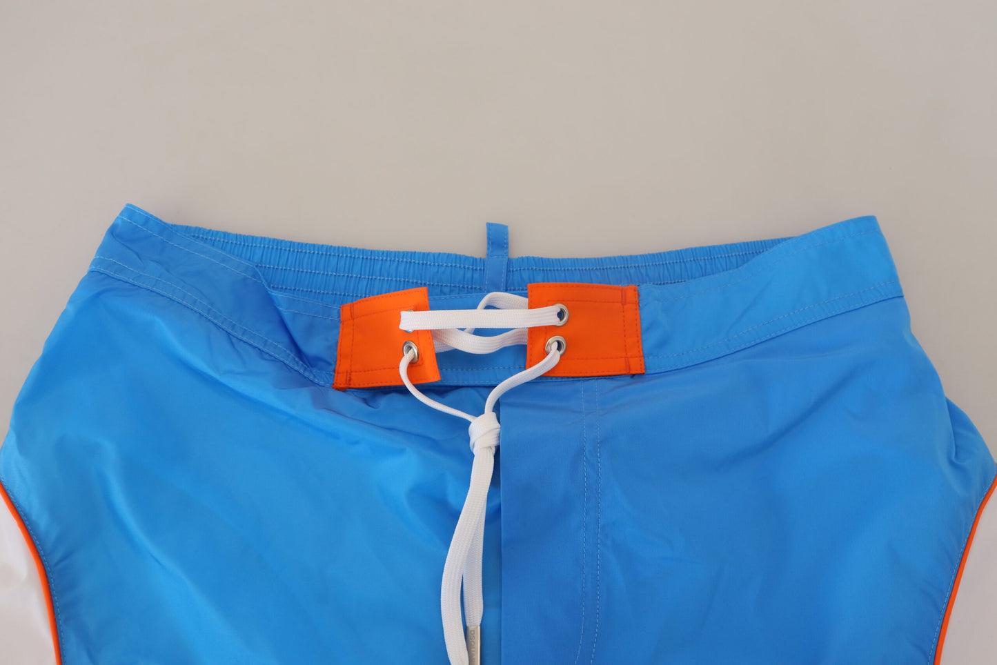 Blau Weiß Logo Print Männer Beachwear Shorts Bademode