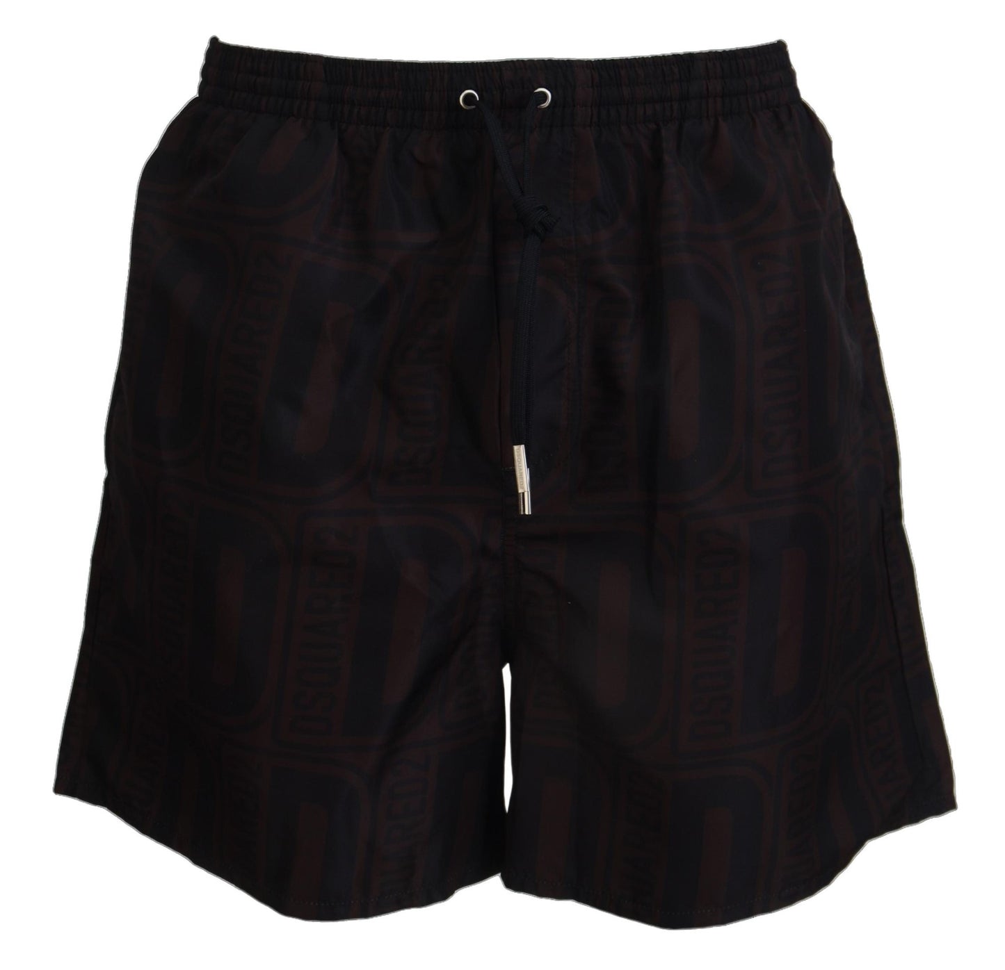 Braun Schwarz Print Männer Beachwear Shorts Bademode