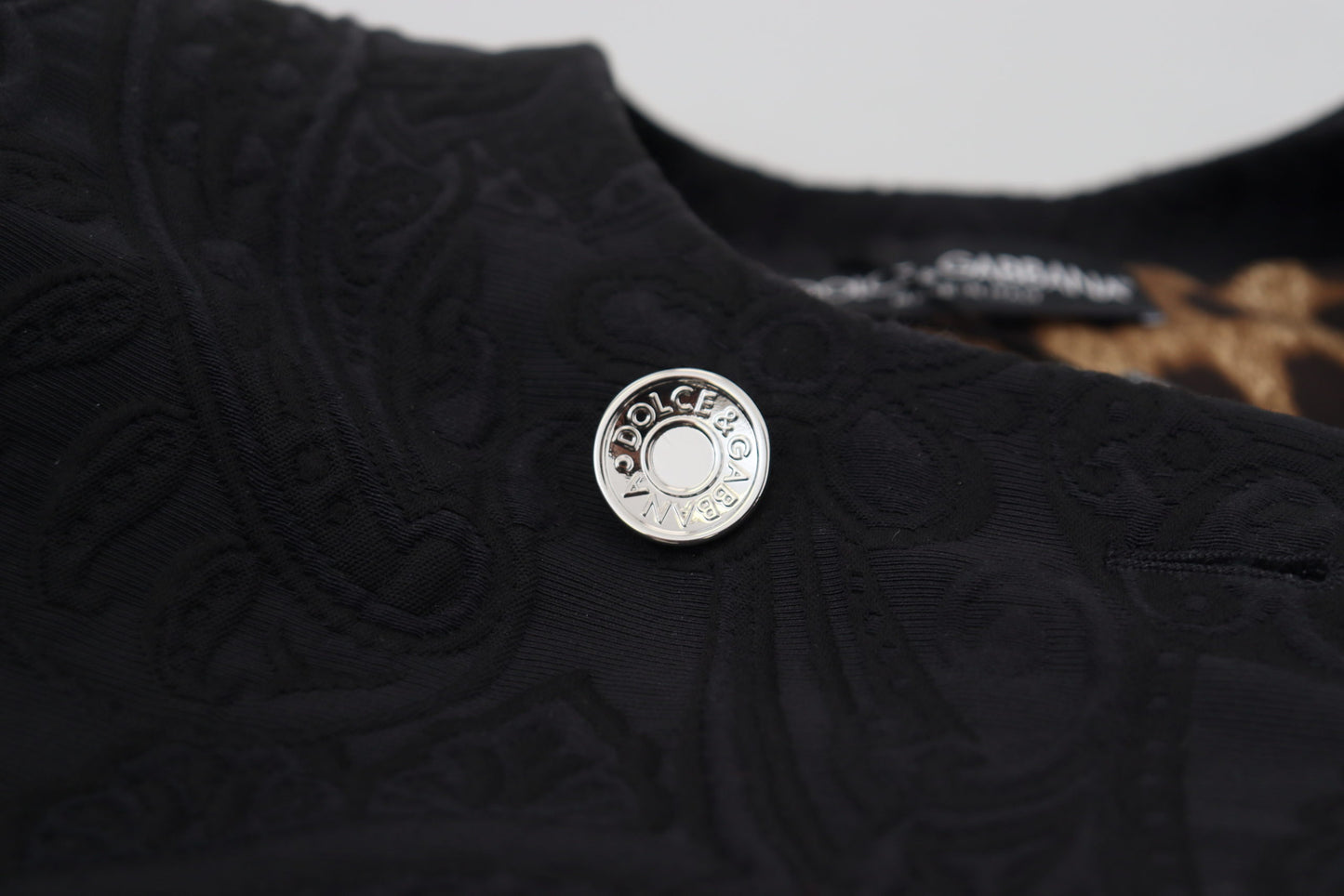 Schwarzer doppelreihiger Mantel Polyesterjacke