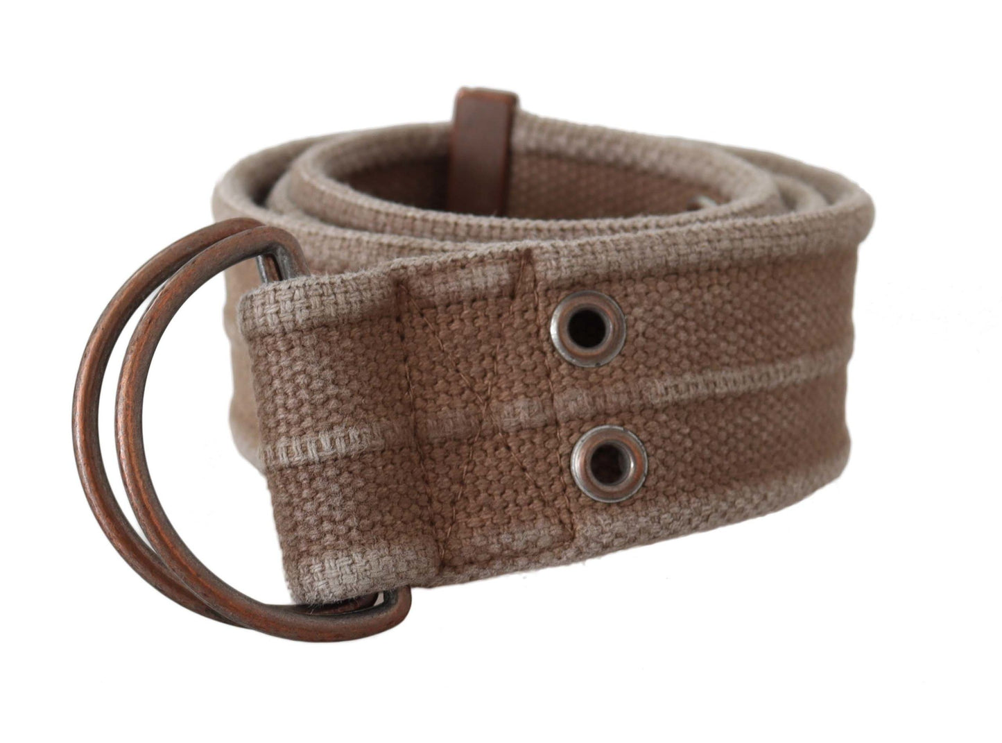 Beige Leder Logo Gürtel Sling Cintura Schnalle Gürtel