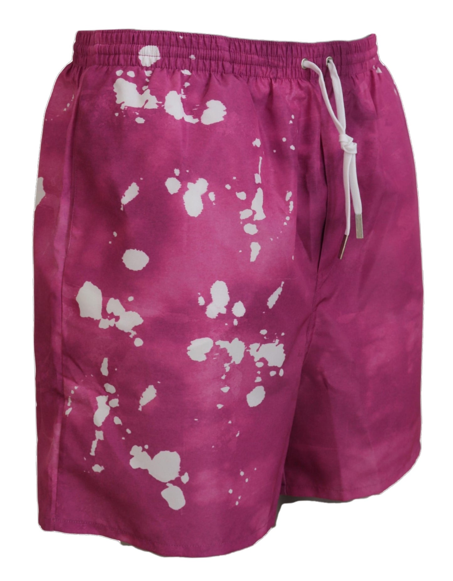 Rosa Tie Dye Logo Herren Strandbekleidung Shorts Bademode