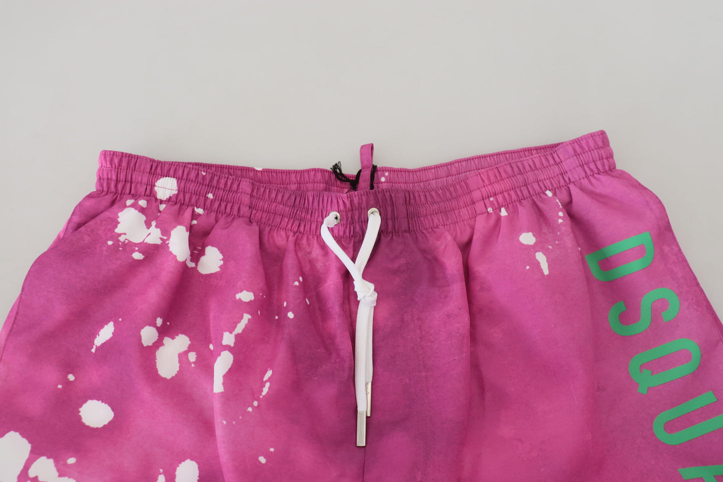 Rosa Tie Dye Logo Herren Strandbekleidung Shorts Bademode