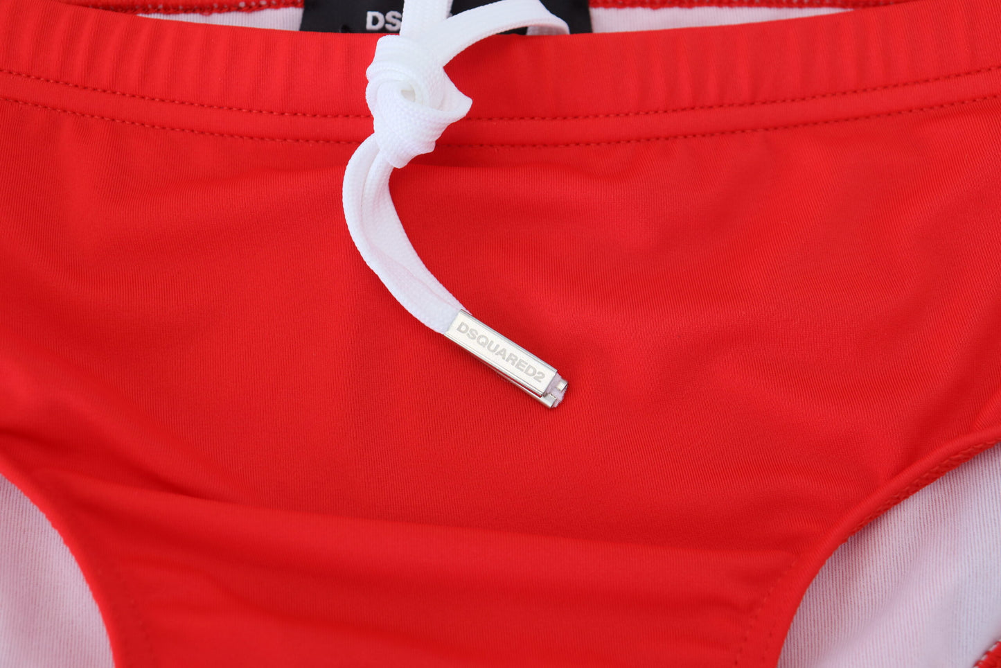 Rot Schwarz ICON Print Herren Badeslip Badehose