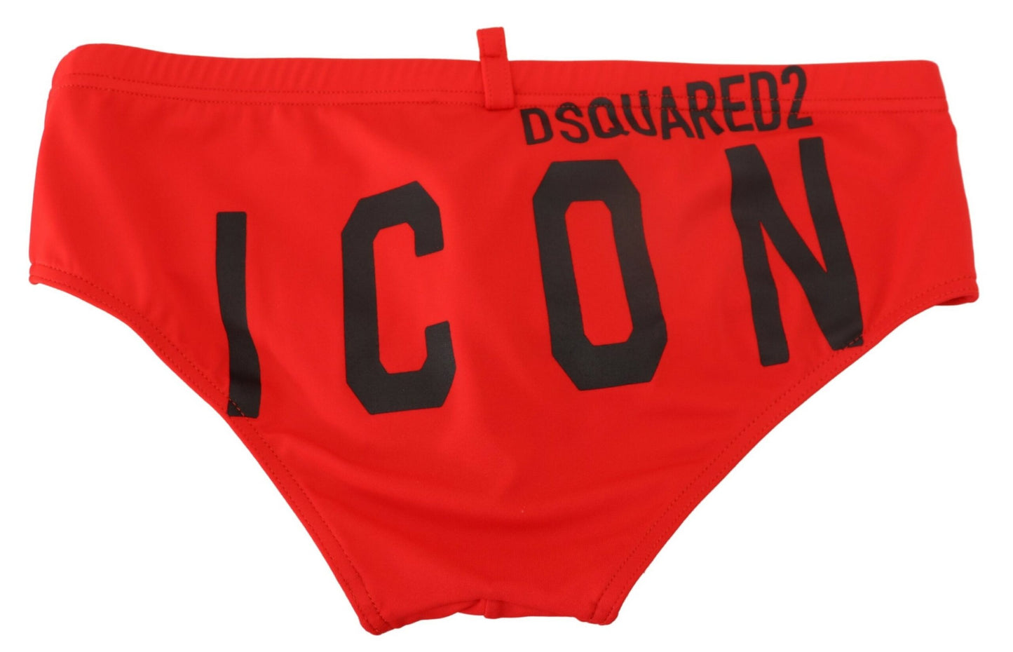 Rot Schwarz ICON Print Herren Badeslip Badehose