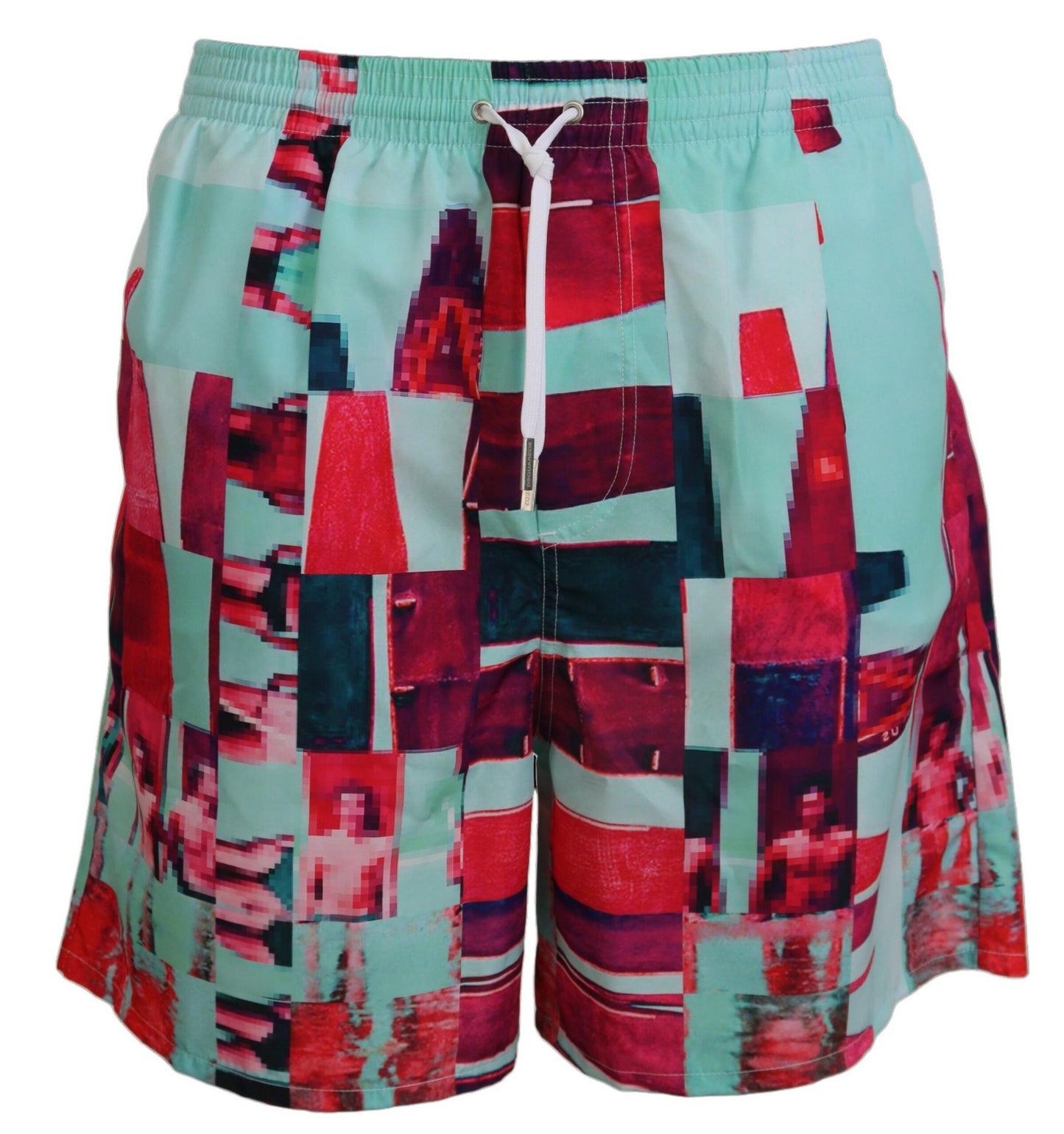 Mehrfarbig bedruckte Beachwear Shorts Bademode