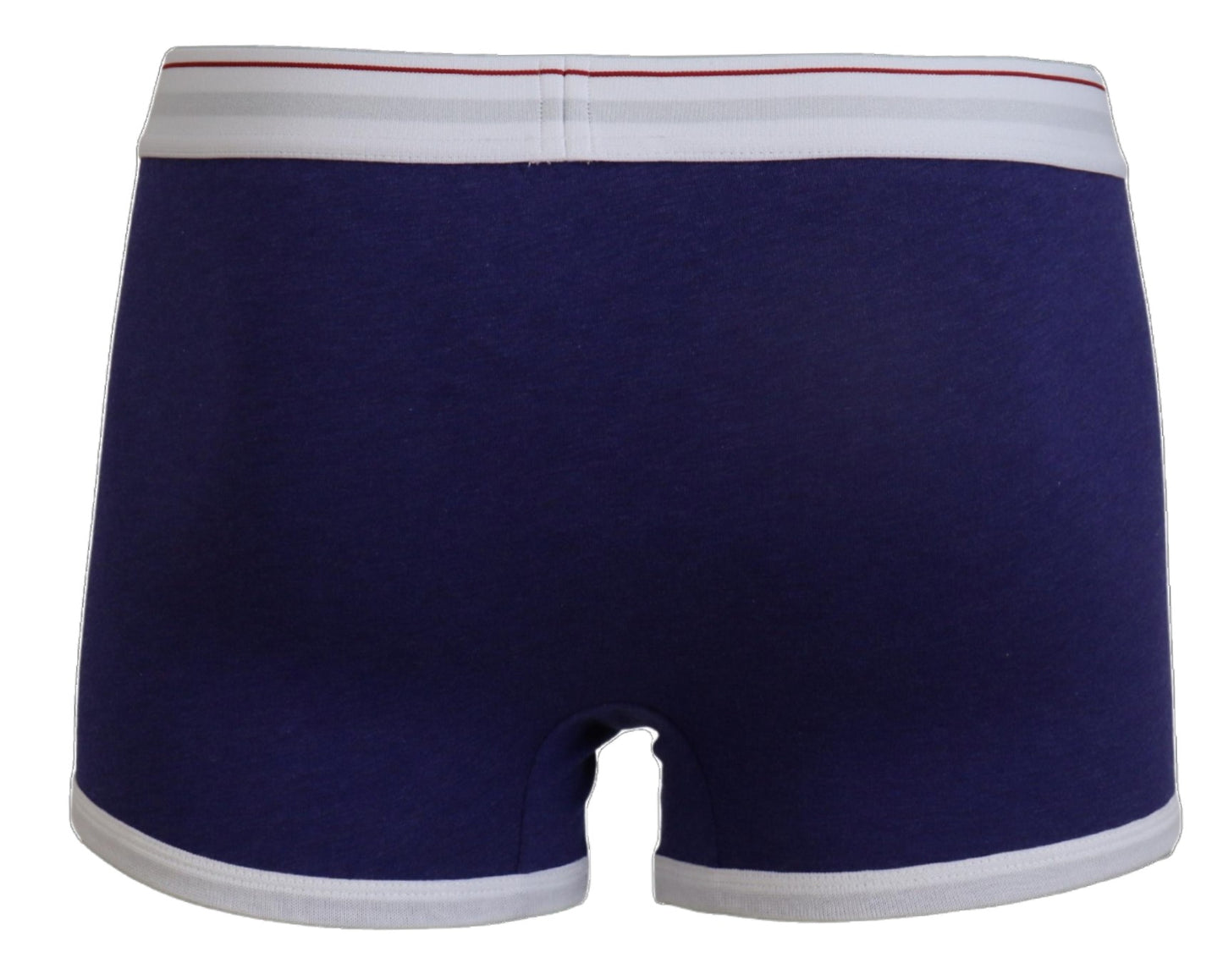 Blau Weiß Logo Baumwolle Stretch Männer Trunk Unterwäsche