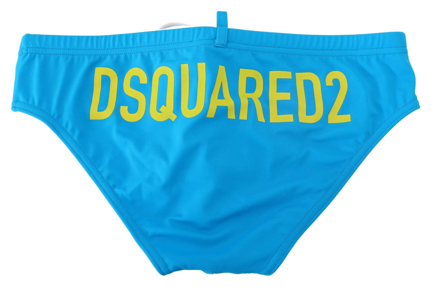 Blau Gelb Logo Print Herren Badeslip Badehose