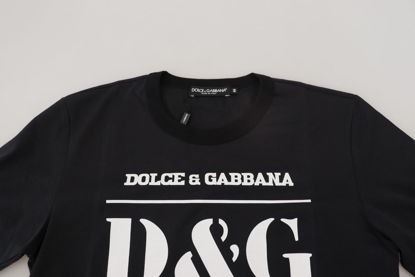 Blaues D&G KING OF LOVE Baumwoll-T-Shirt