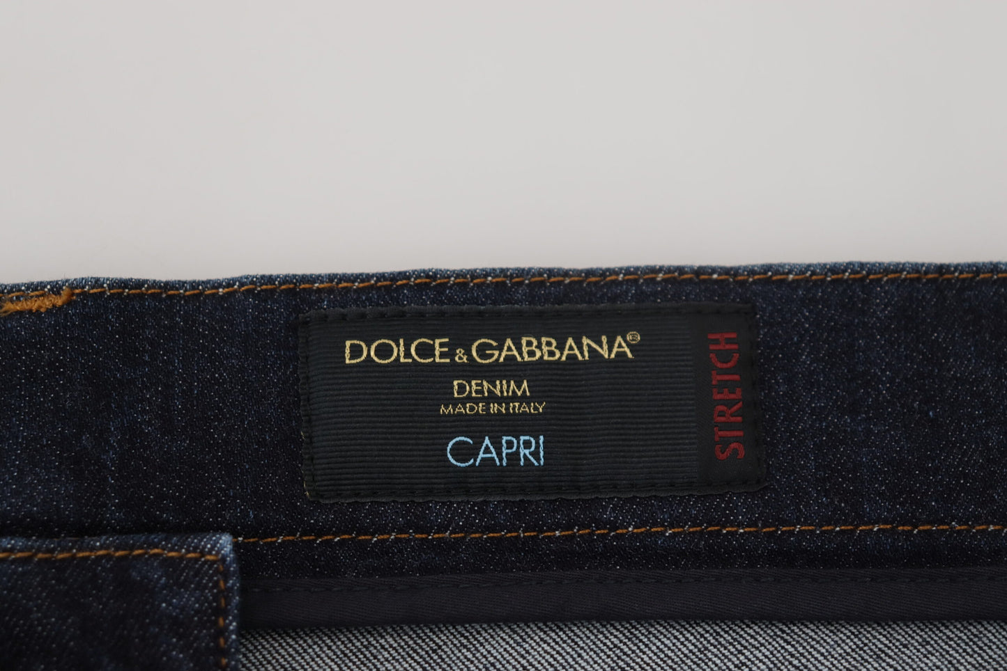 Blaue Baumwoll-Capri-Herren-Denim-Jeans