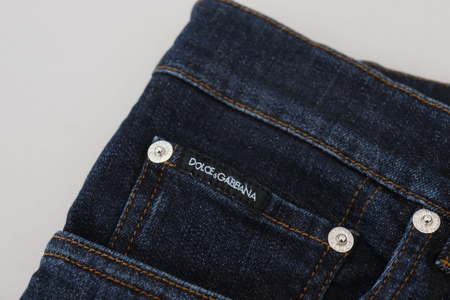 Blaue Baumwoll-Capri-Herren-Denim-Jeans