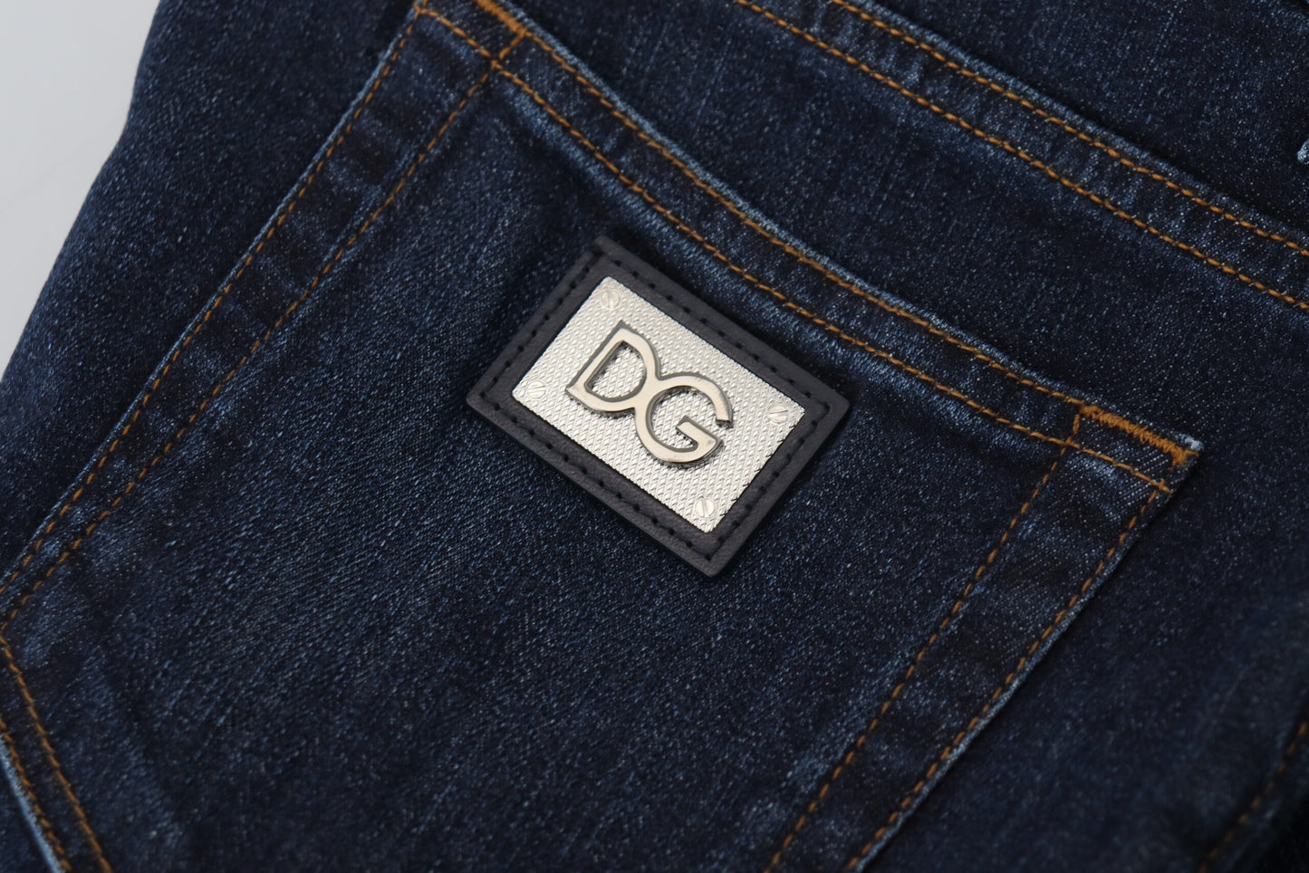 Blaue Baumwoll-Capri-Herren-Denim-Jeans