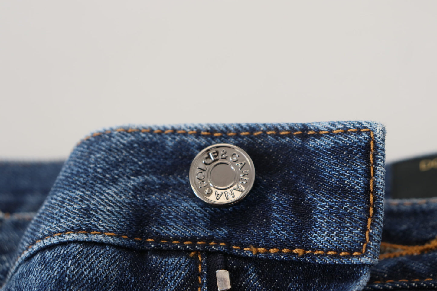 Blaue Baumwollmischung Cargo Patch Herren Denim Jeans