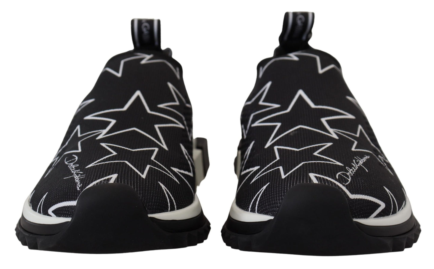 Weiß Schwarz Logo Sterne Sneakers Sorrento Schuhe