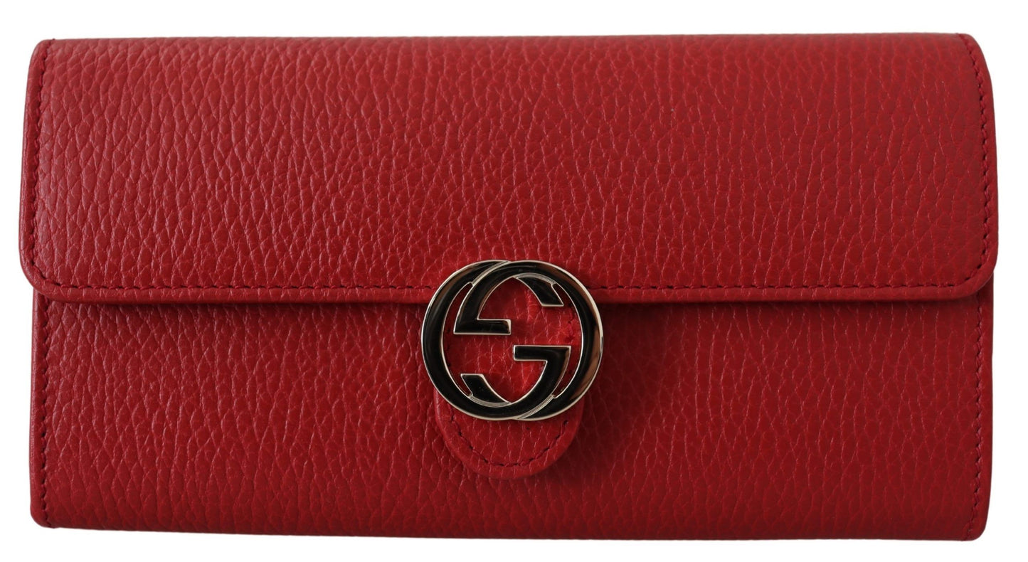 Rote Icon Leder Geldbörse