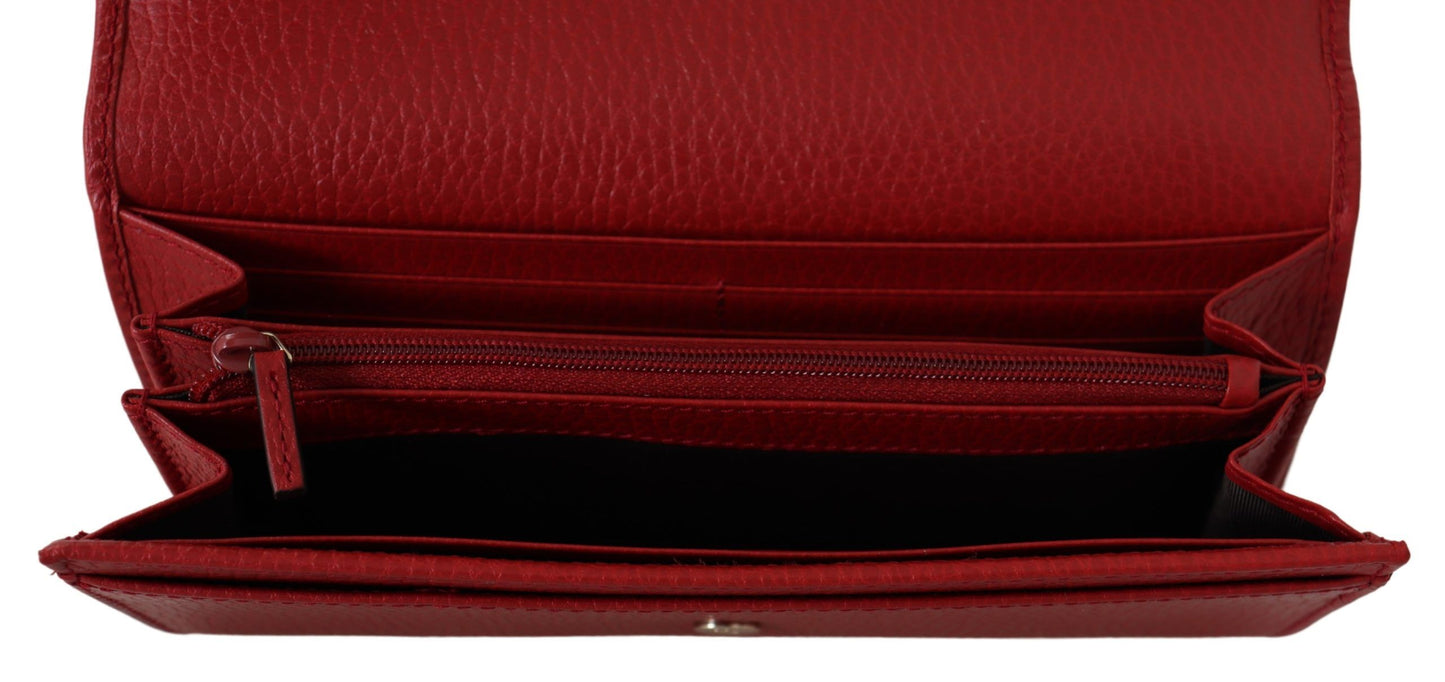 Rote Icon Leder Geldbörse