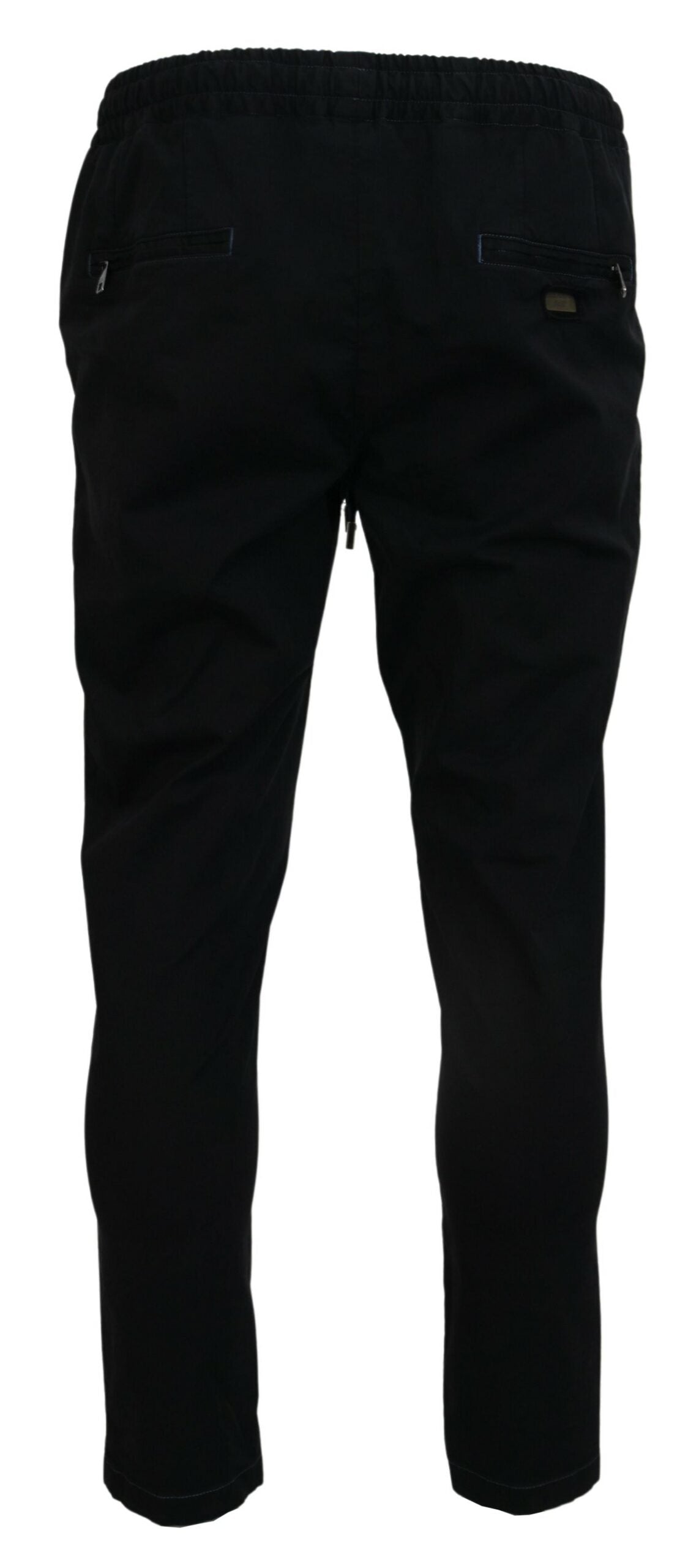 Schwarz Solid Herren Tapered Pants