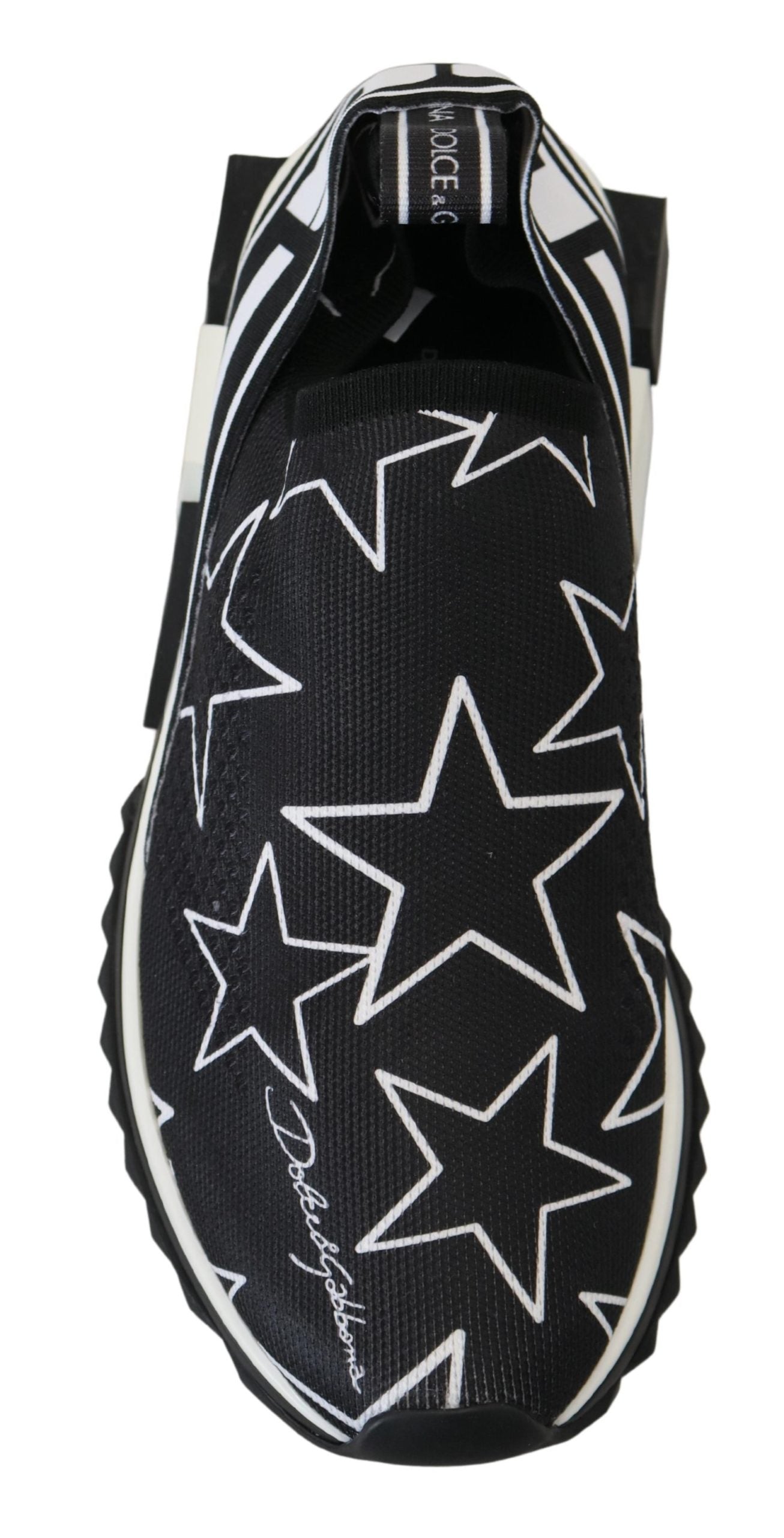 Weiß Schwarz Logo Sterne Sneakers Sorrento Schuhe