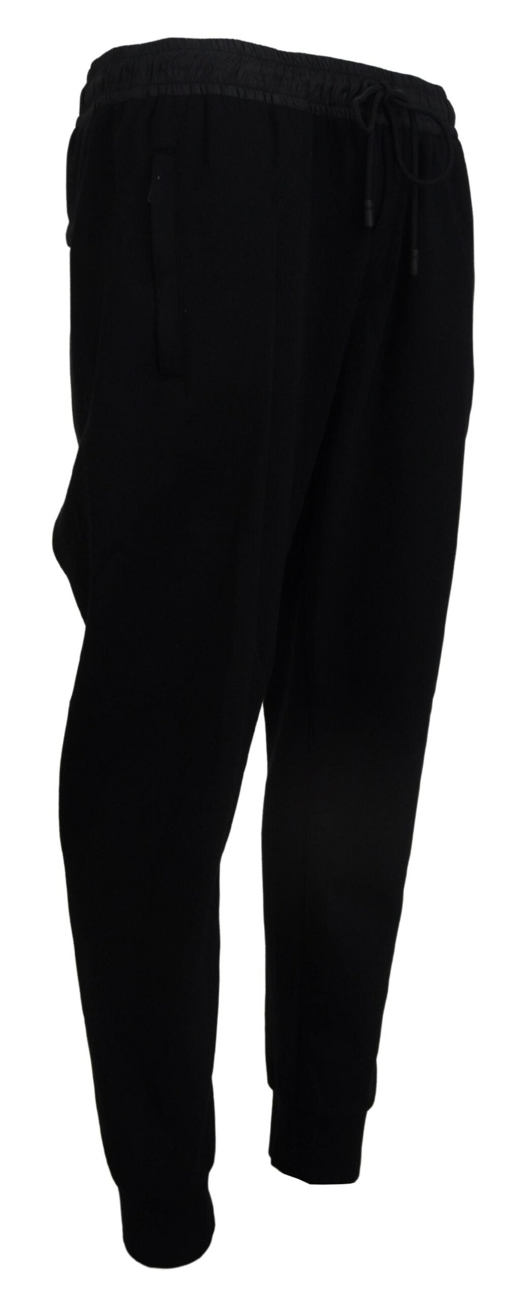 Schwarze Baumwoll-Jogger-Hose für Männer