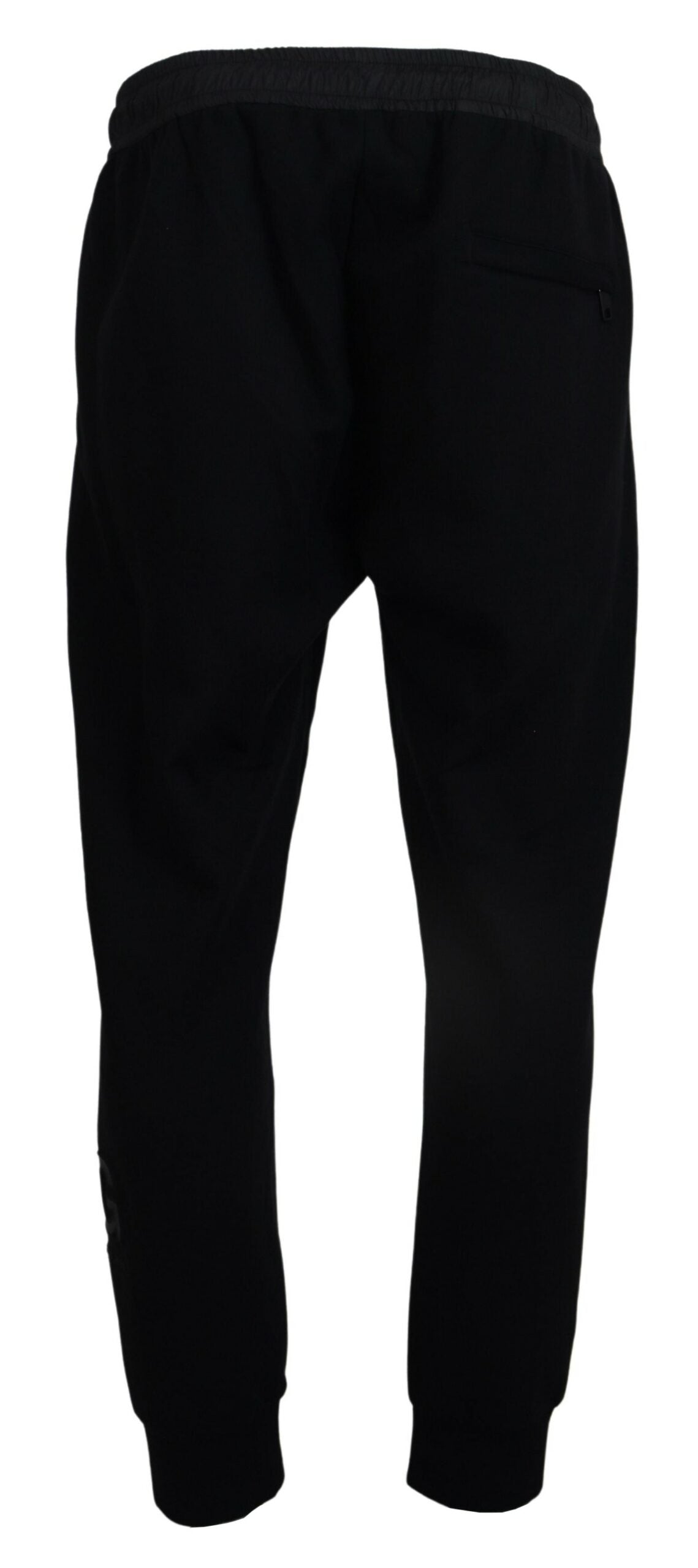 Schwarze Baumwoll-Jogger-Hose für Männer