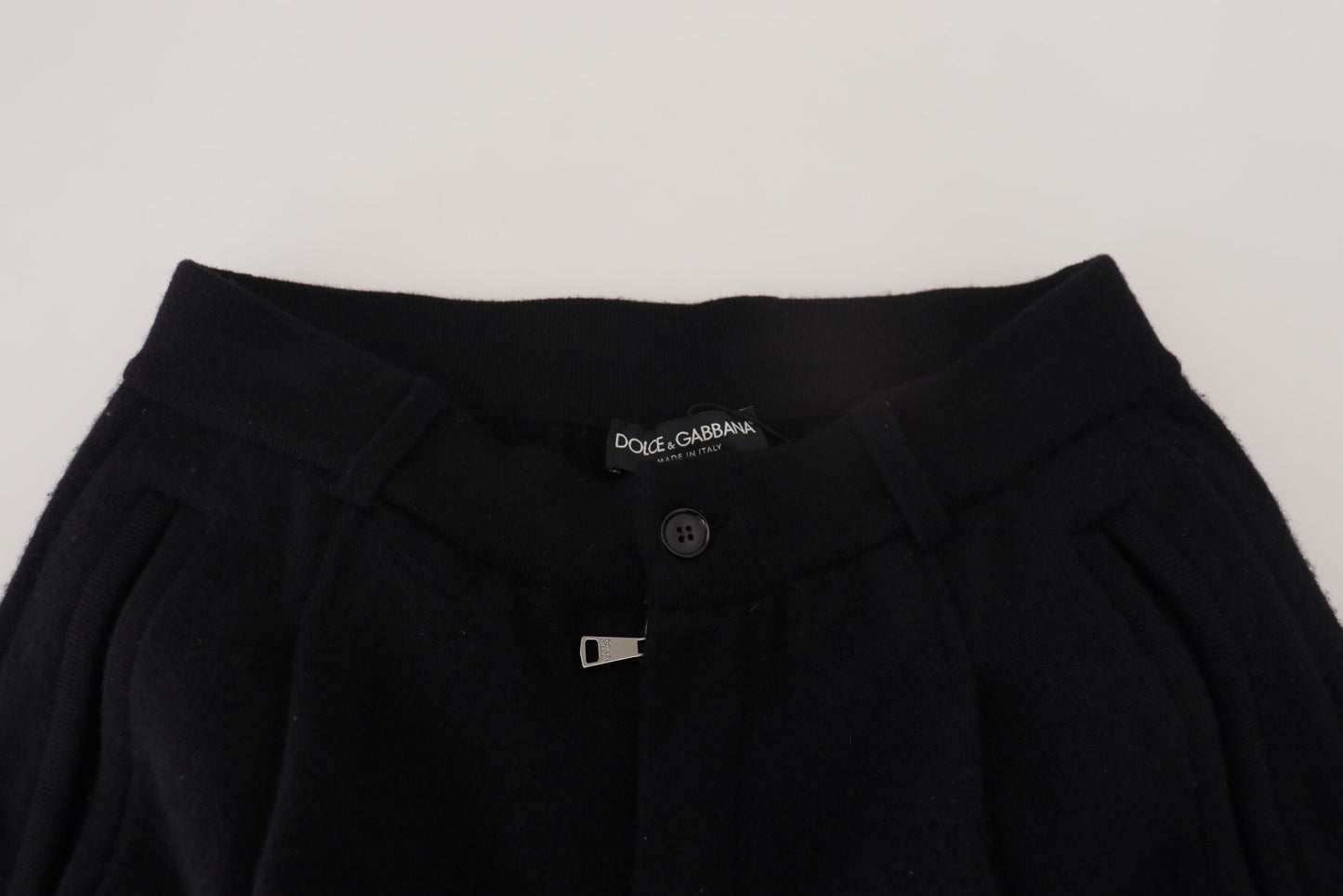 Schwarz Solid Herren Tapered Pants
