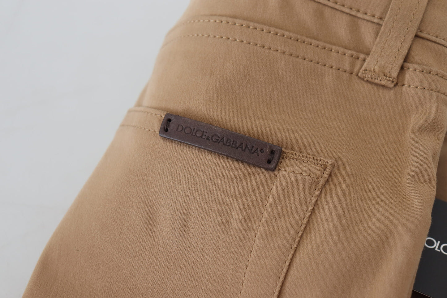 Braun Baumwolle Tapered Herren Denim Jeans
