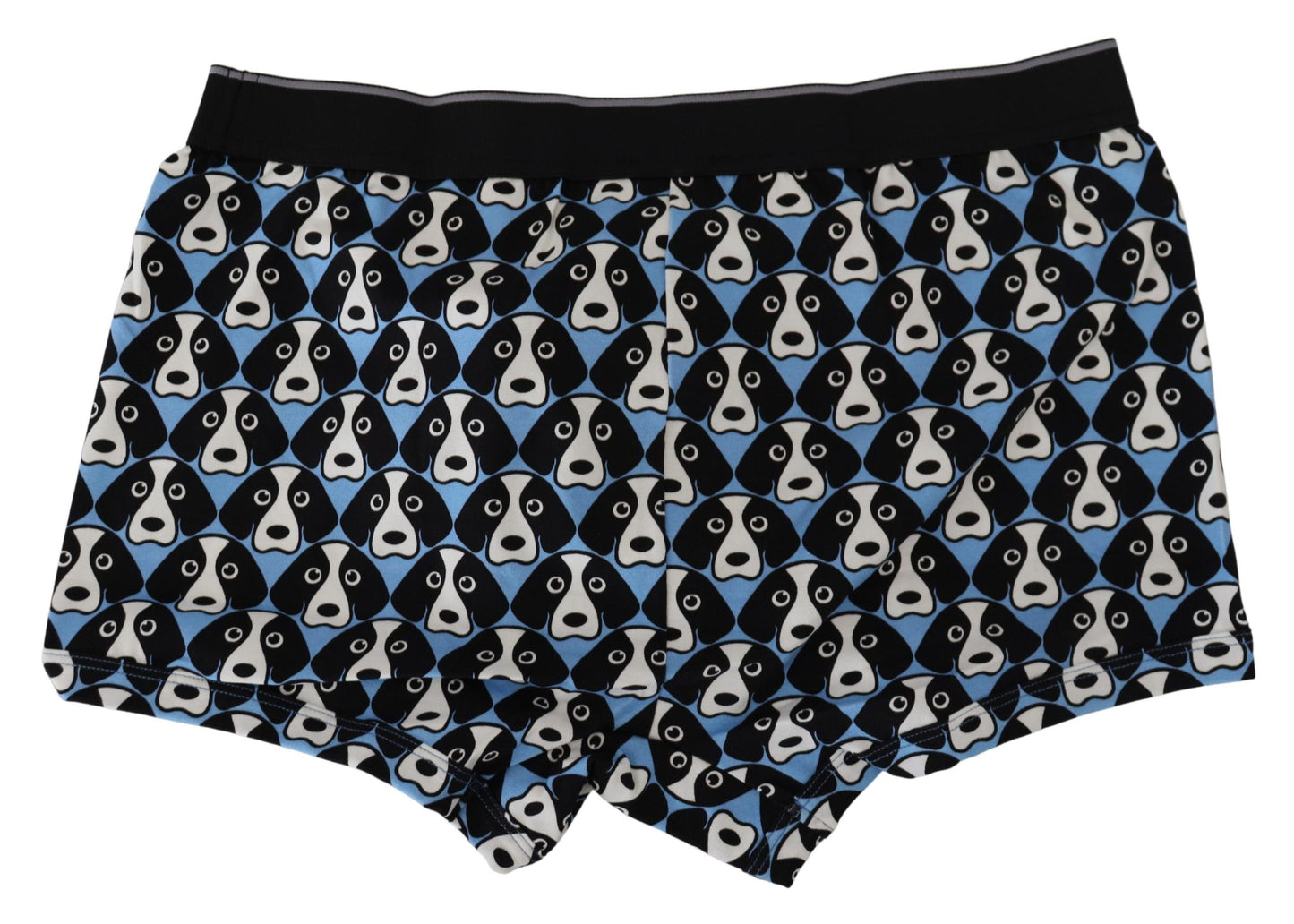 Boxer-Unterwäsche aus Baumwolle mit blauem Hundedruck