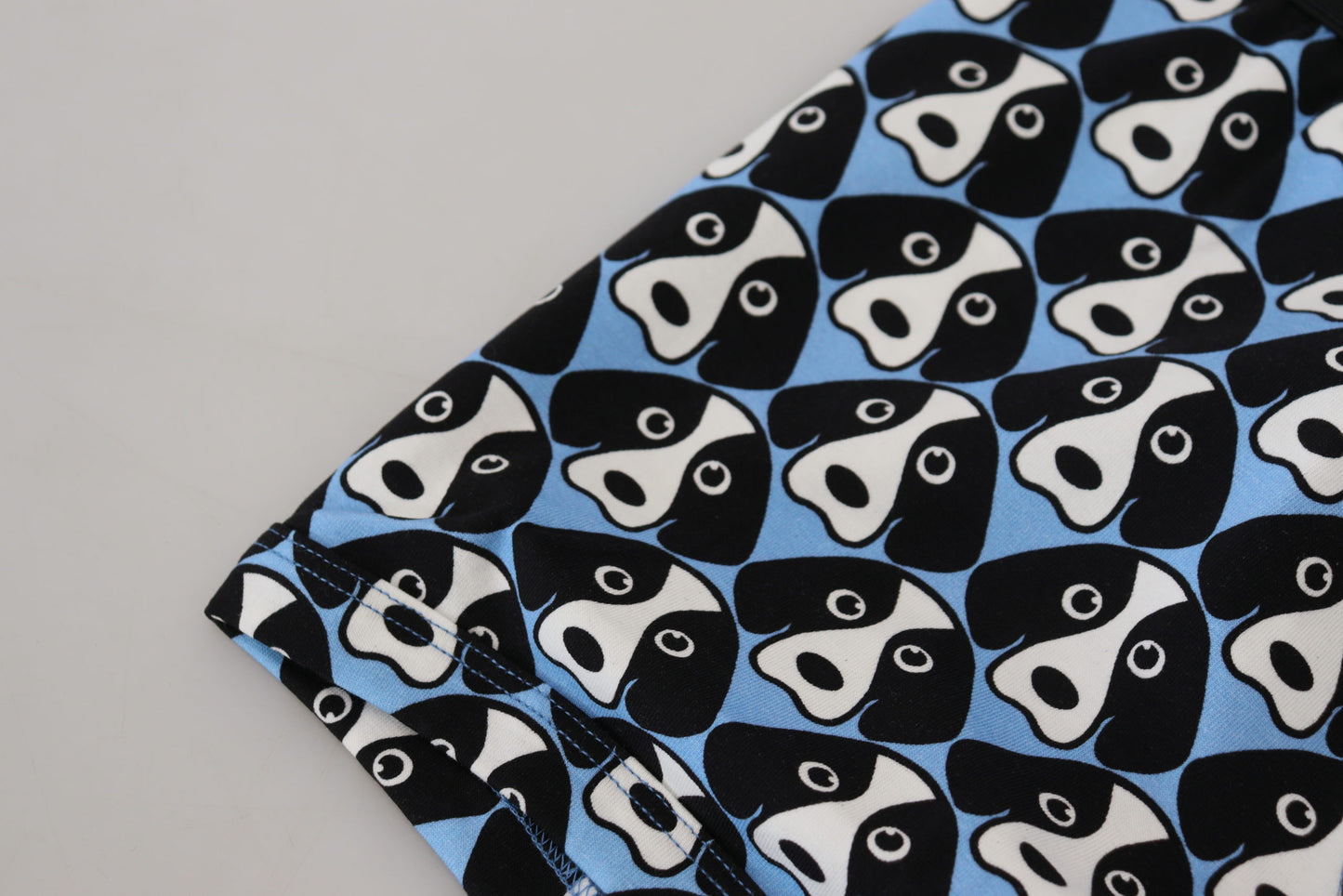 Boxer-Unterwäsche aus Baumwolle mit blauem Hundedruck