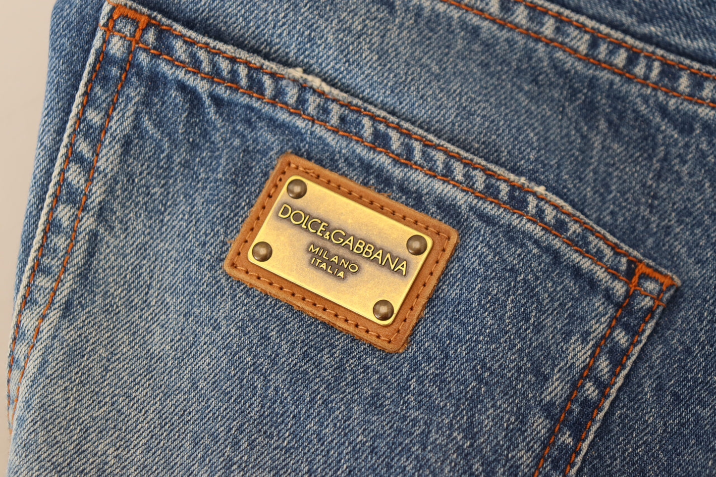 Blaue Baumwolle Straight Fit Herren Denim Jeans