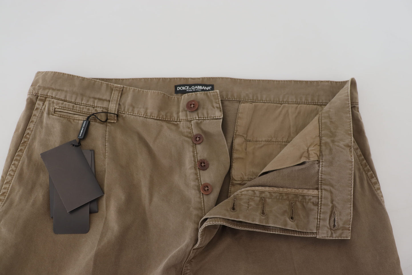 Braun Baumwolle Straight Fit Herren Denim Jeans