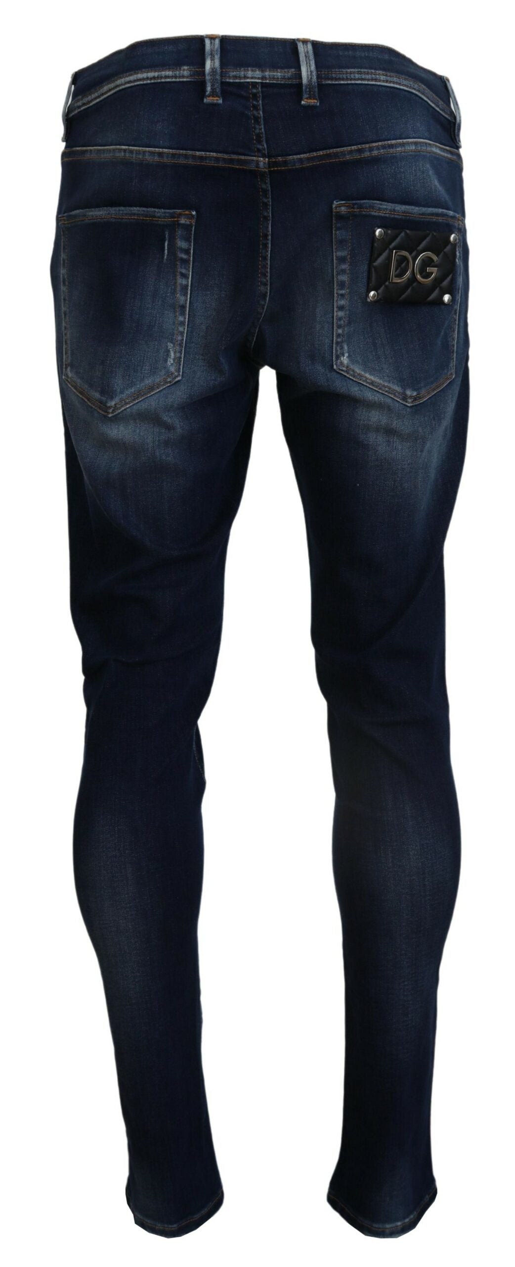 Blau gewaschene Baumwolle Slim Fit Herren Denim Jeans