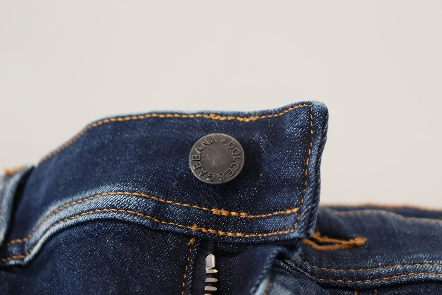 Blau gewaschene Baumwolle Slim Fit Herren Denim Jeans