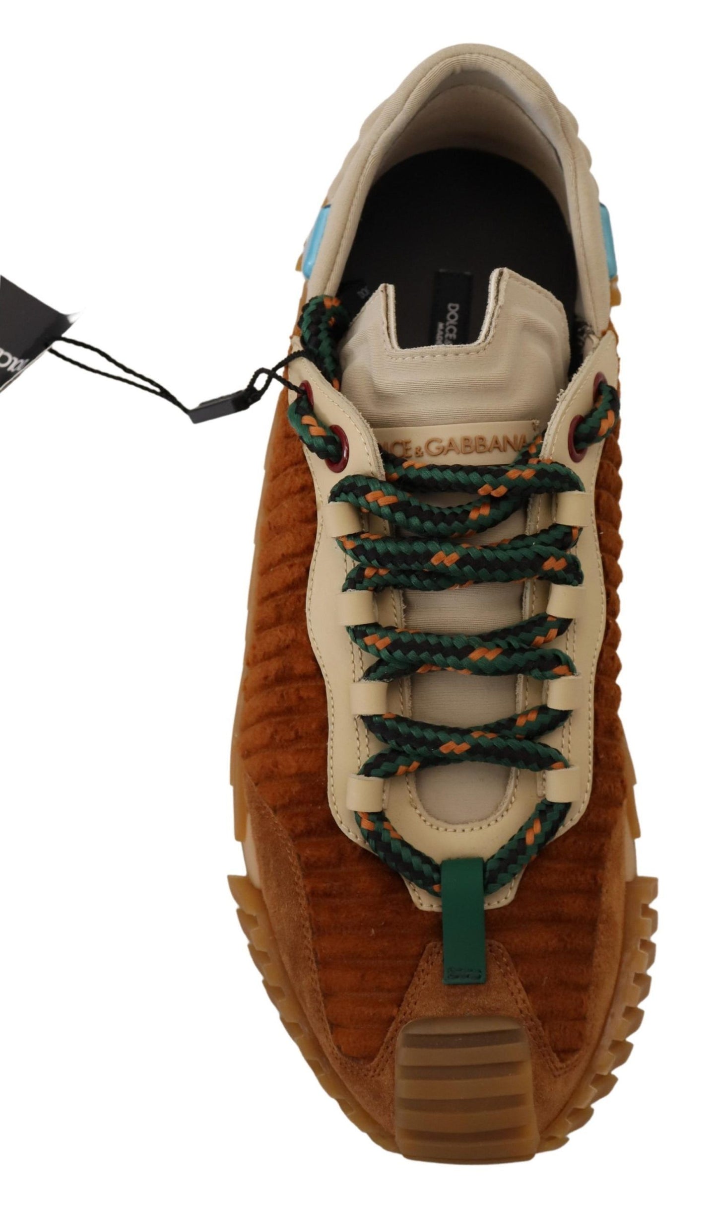 Braun Beige Stoff Lace Up NS1 Schuhe