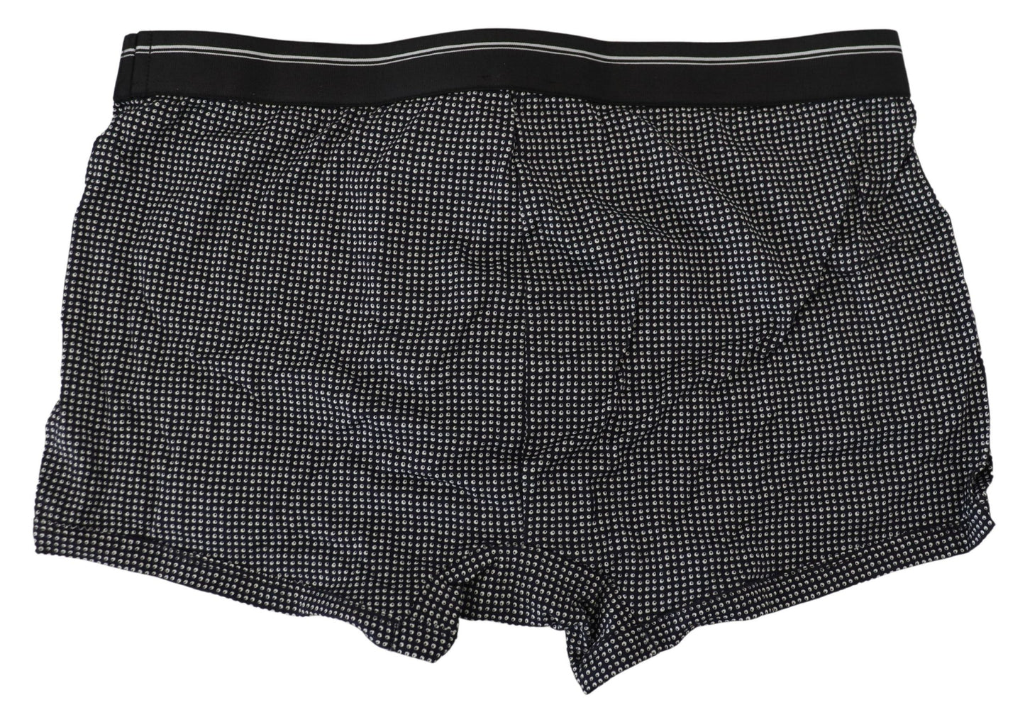 Schwarze Boxer-Unterwäsche aus bedruckter Baumwolle