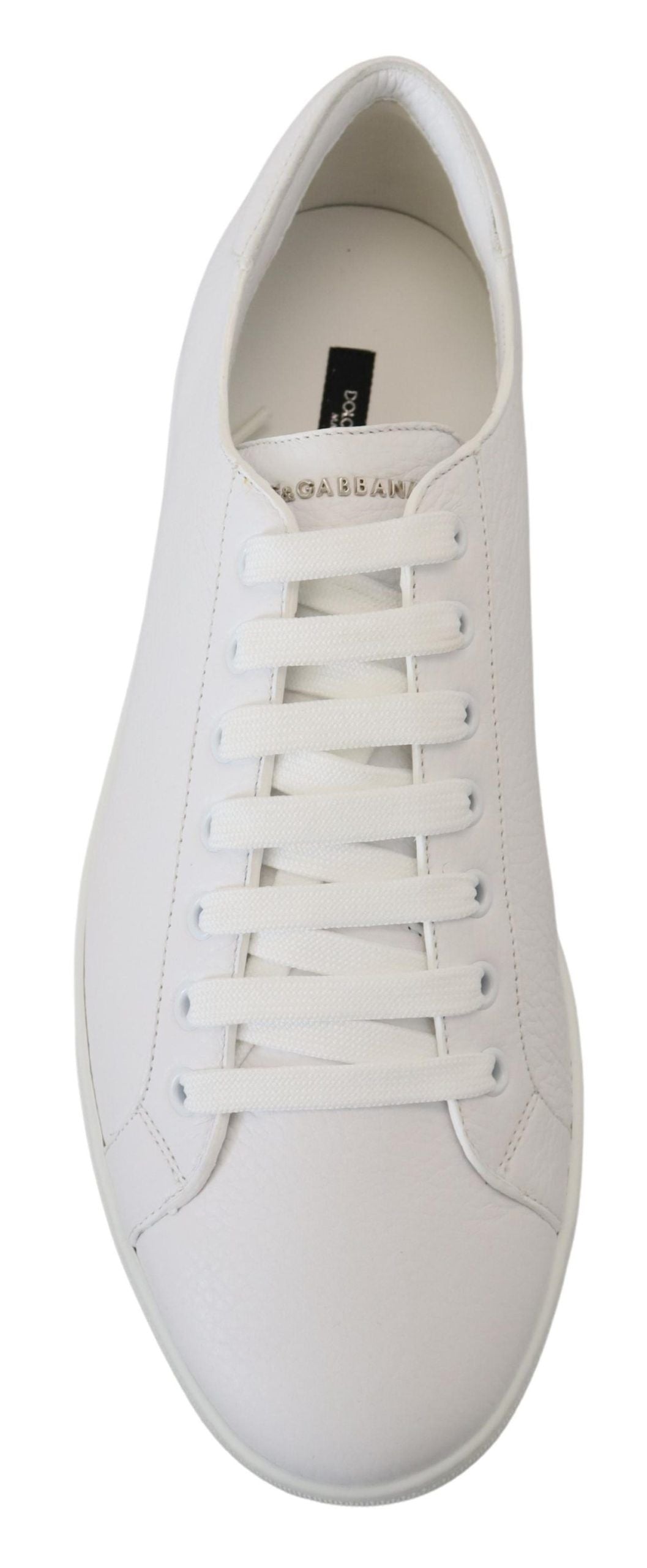 Weiß Leder Low Top Turnschuhe Schuhe