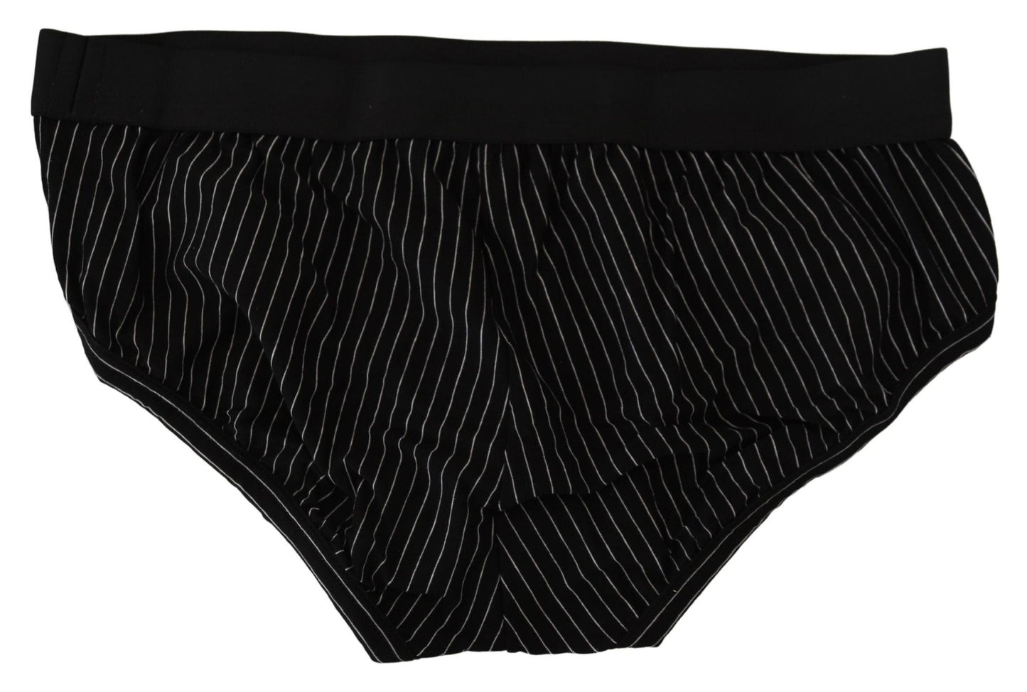 Schwarz gestreifte Baumwolle Brando Slip Unterwäsche