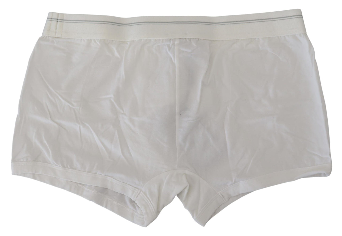 Weiße Baumwollmischung Regular Boxer Unterwäsche