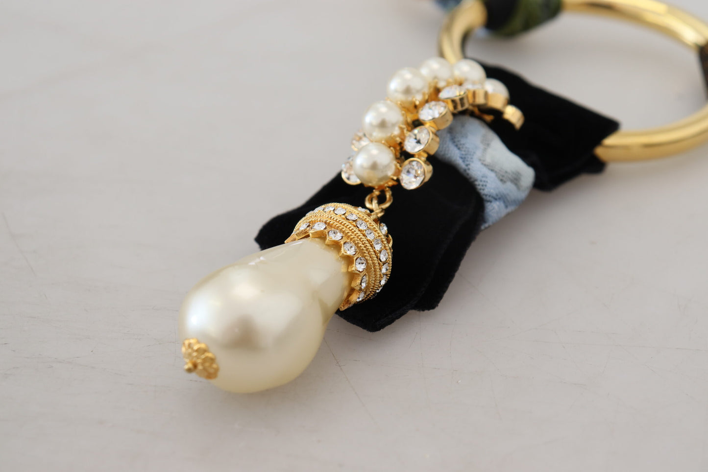 Gold Messing Sizilien Kristall Robe Statement Halskette