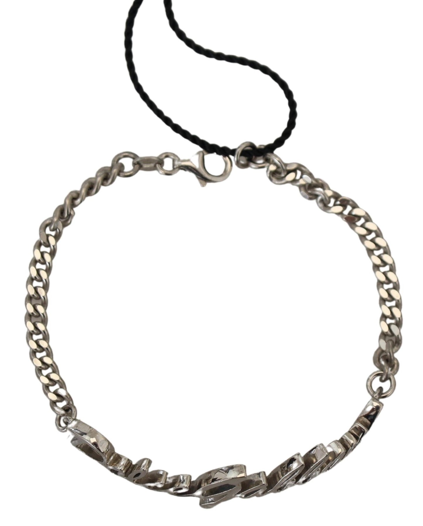 925 Sterling Silber Kette Logo Markenarmband