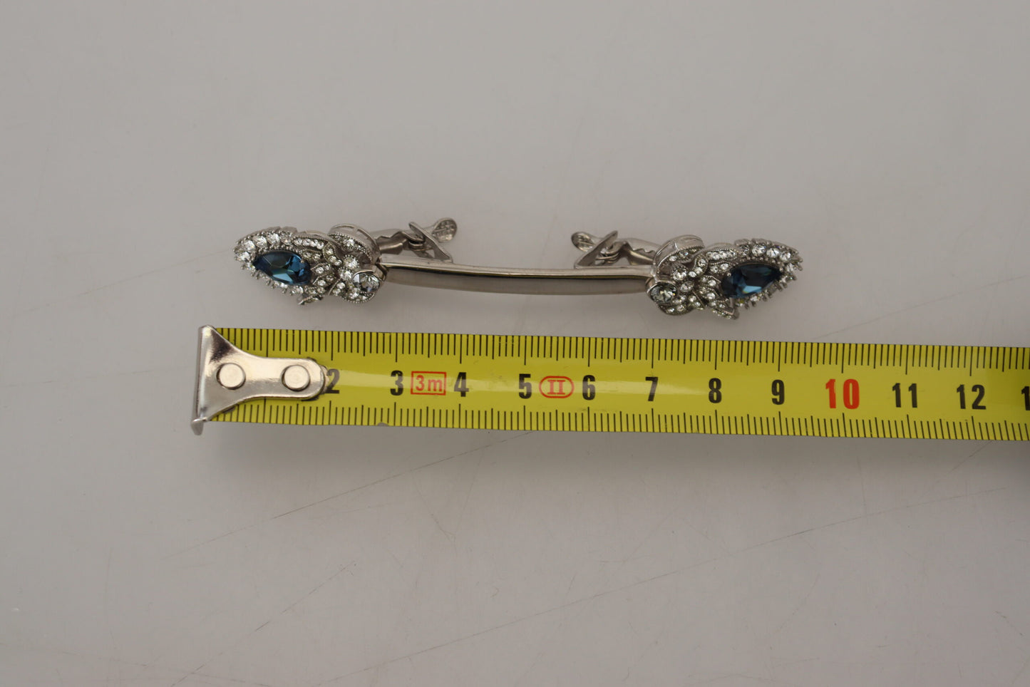 925 Sterling Silber Kristalle Pin Kragen Brosche