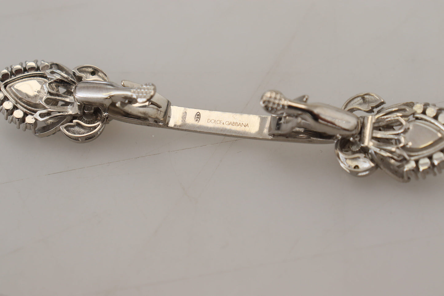 925 Sterling Silber Kristalle Pin Kragen Brosche