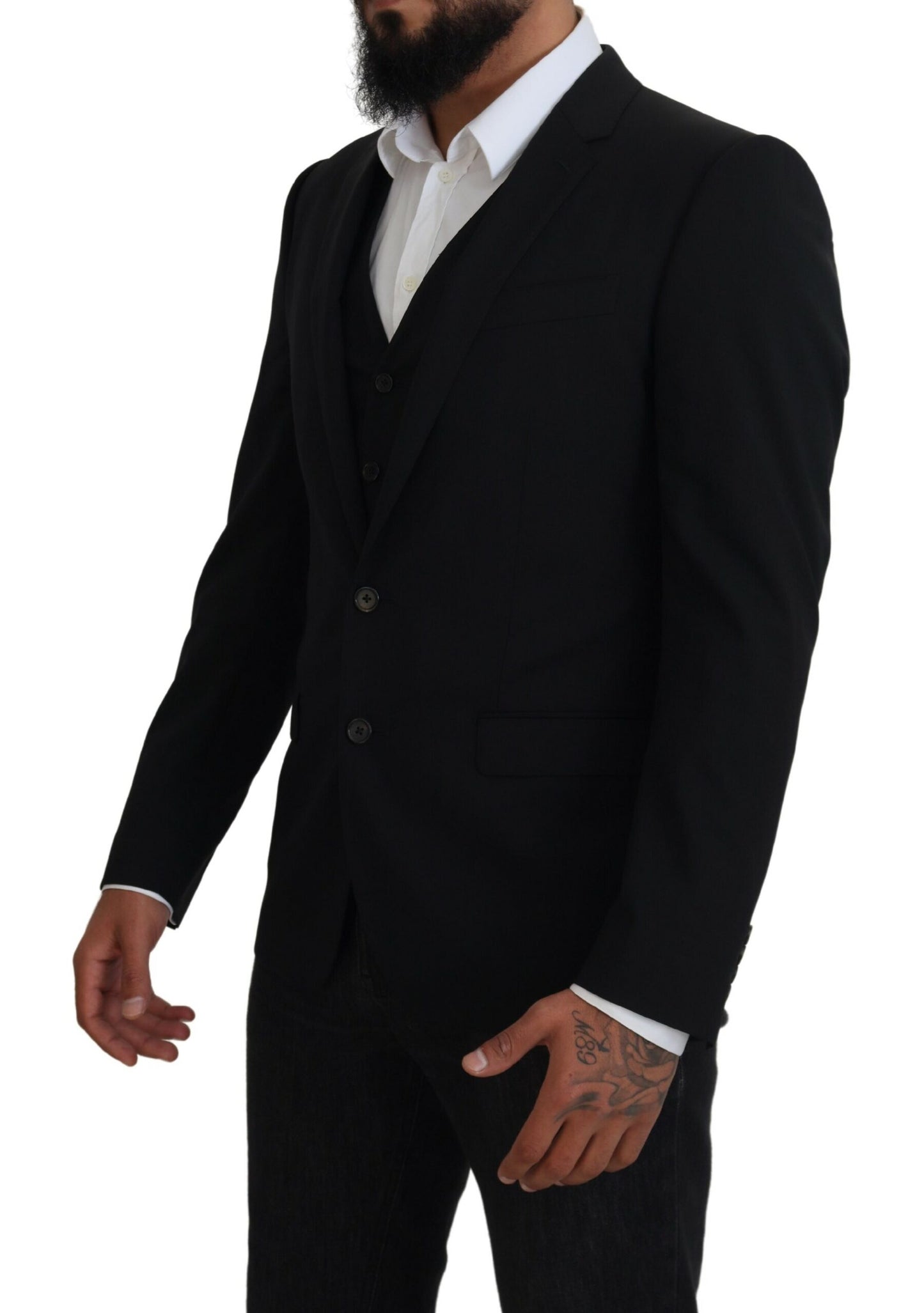 Schwarze Jacke Weste 2 Stück MARTINI Blazer