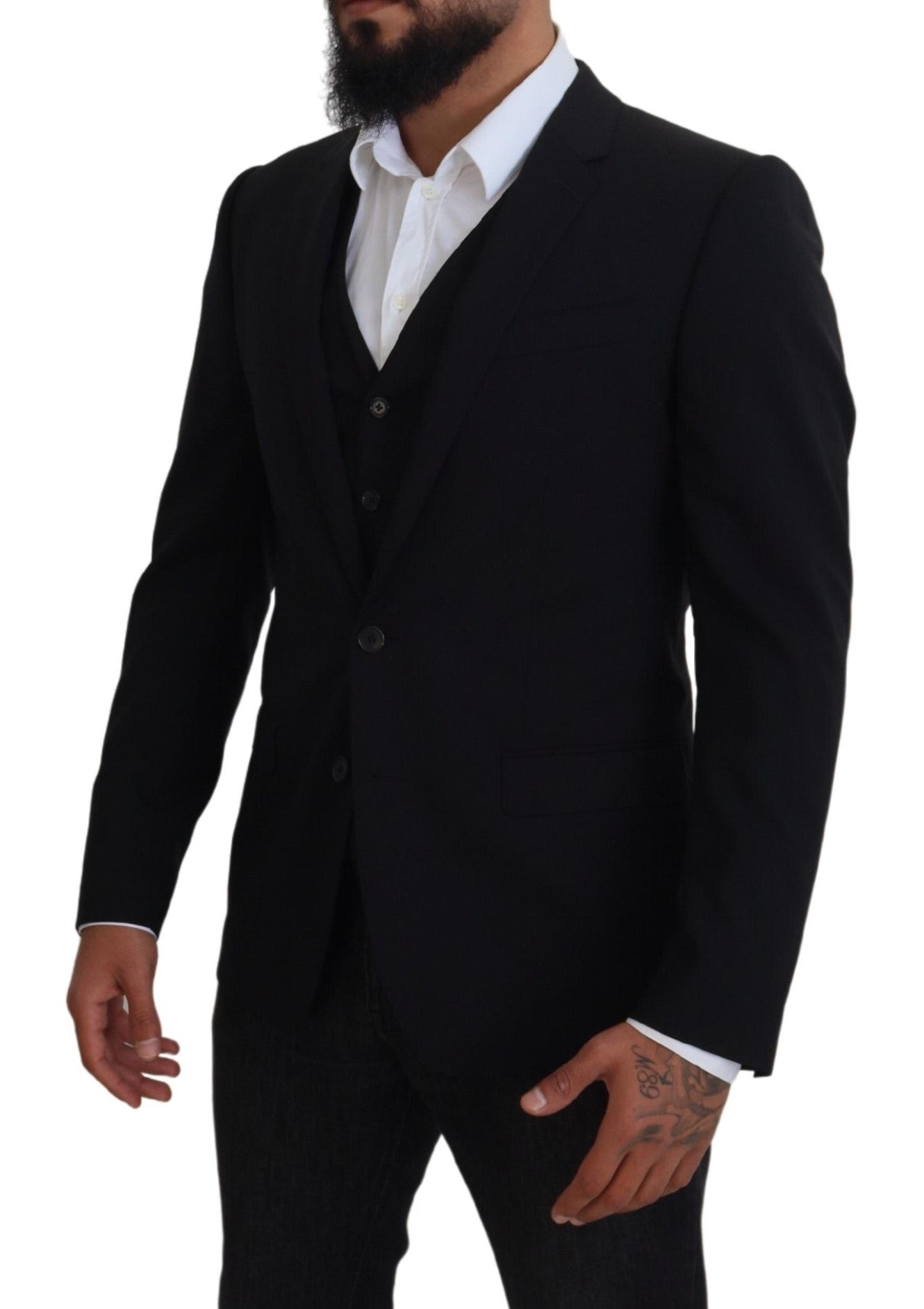 Schwarze Jacke Weste 2 Stück MARTINI Blazer