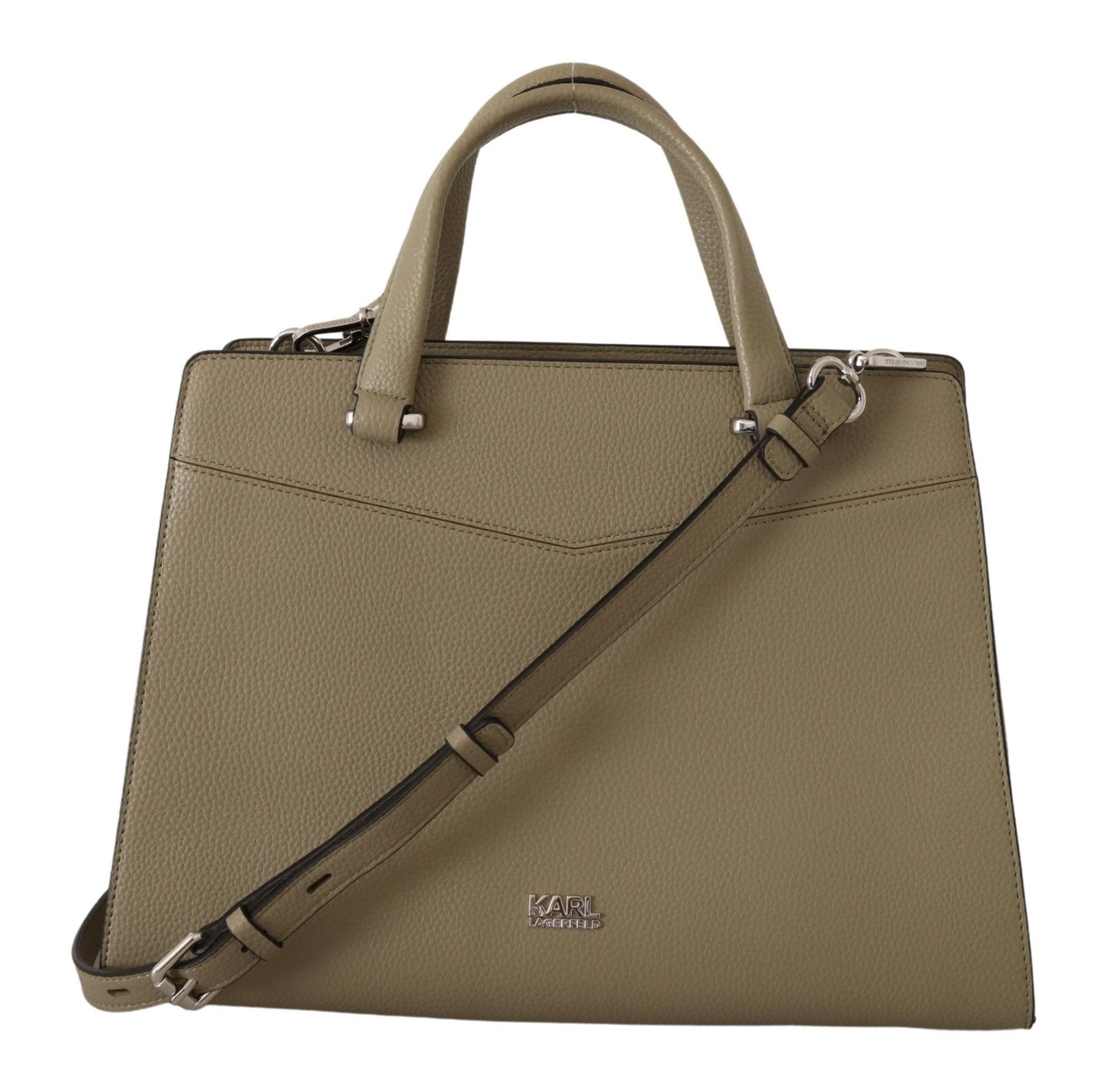 Salbeigrüne Leder-Tote-Tasche