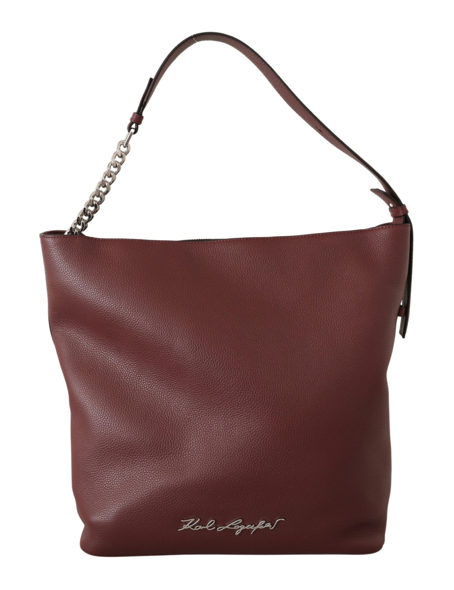 Wein Kieselstein Leder Tote Bag